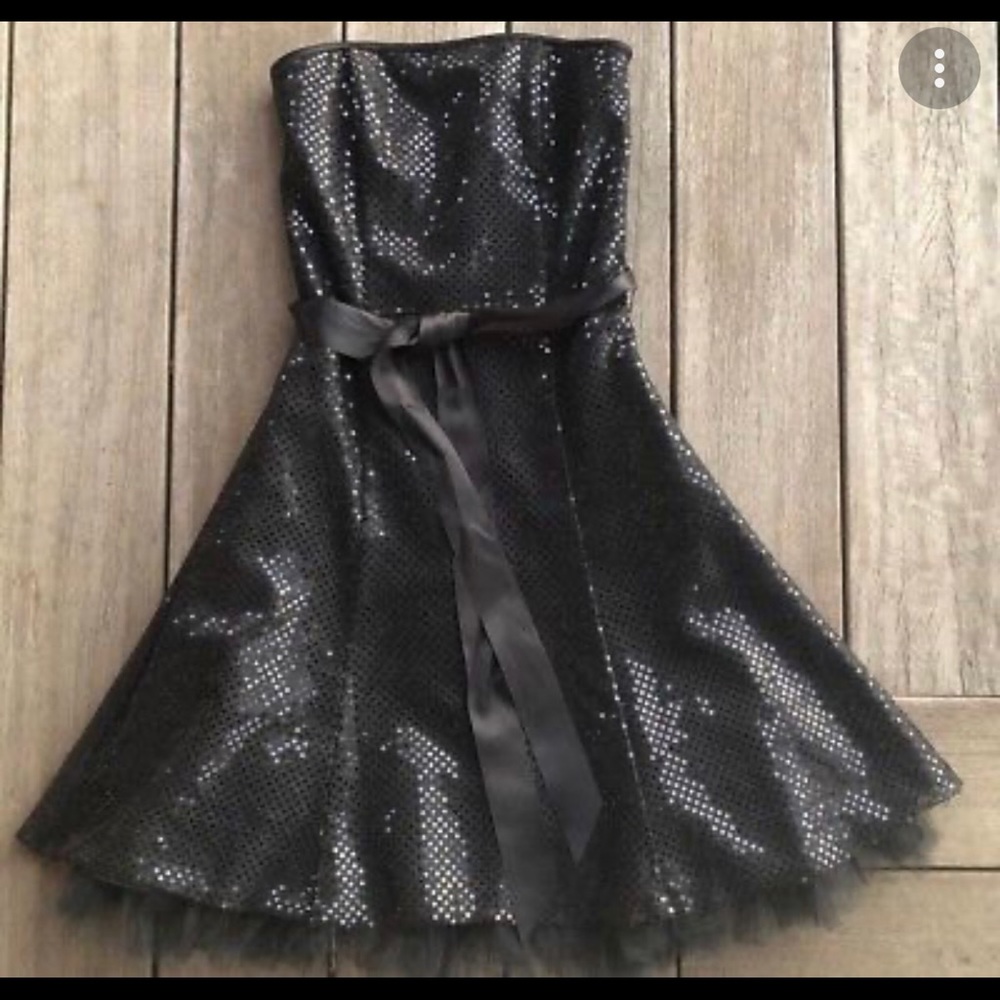 Little black strapless dress